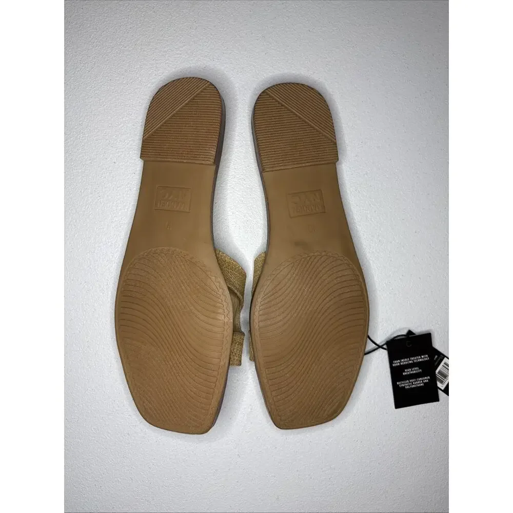 Madden NYC Women’s Classic RAFFIA Flat Slide Sandals Size 10 - Picture 5 of 5